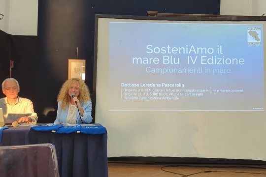 "SosteniAmo il Mare Blu"  a Piano di Sorrento, l'intervento di Loredana Pascarella di Arpa Campania