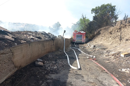 Incendio a Fuorigrotta (Napoli), intervento dell’Arpa Campania