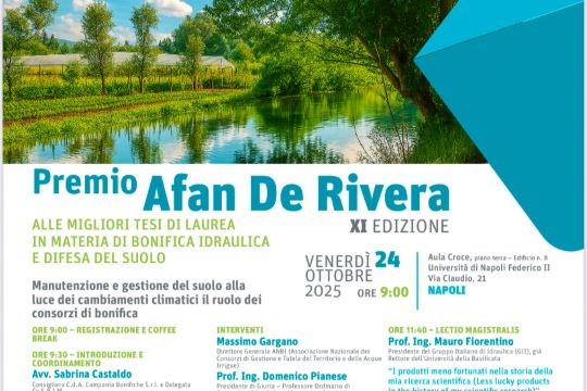 Premio Afan De Rivera, via all’ XI edizione