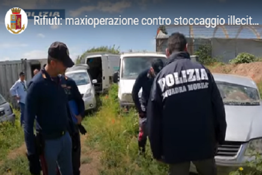 Rifiuti: maxioperazione contro stoccaggio illecito e smaltimento