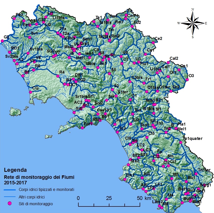 Rete di monitoraggio fiumi 2015 2017