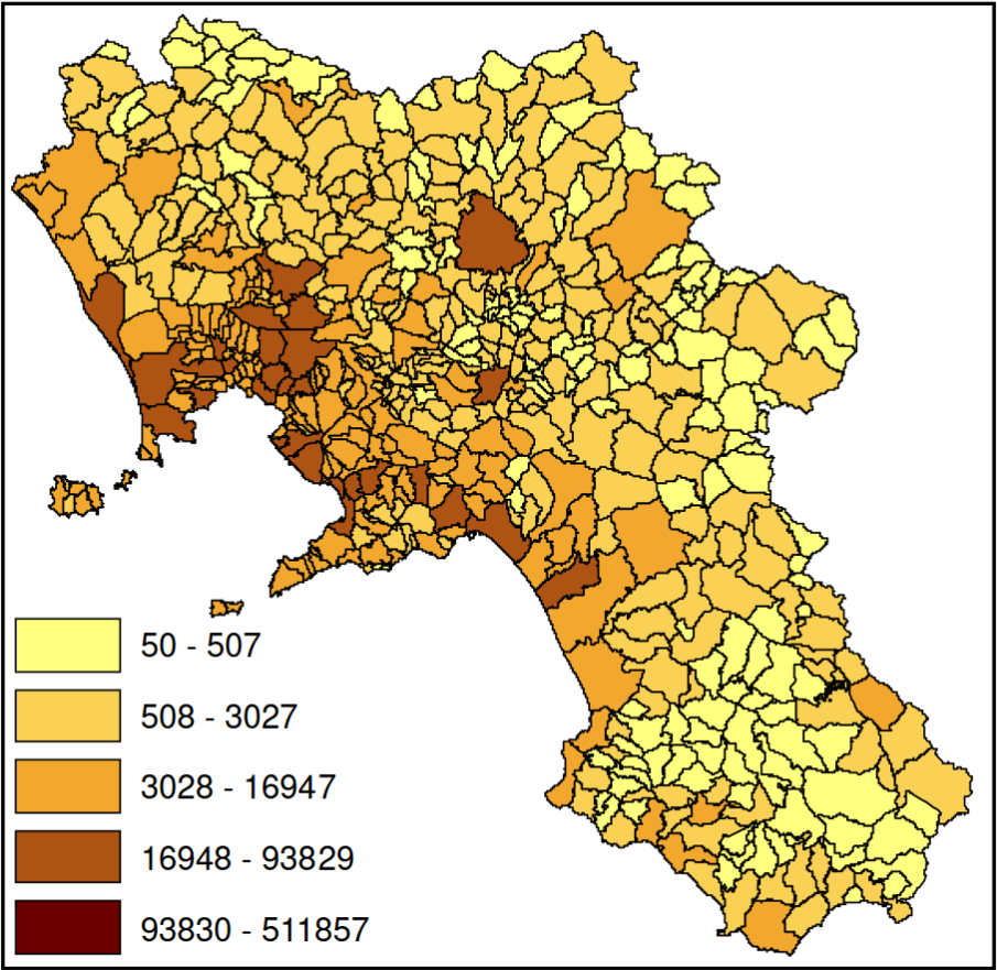 Produzione dei rifiuti urbani su scala comunale (t) - anno 2023